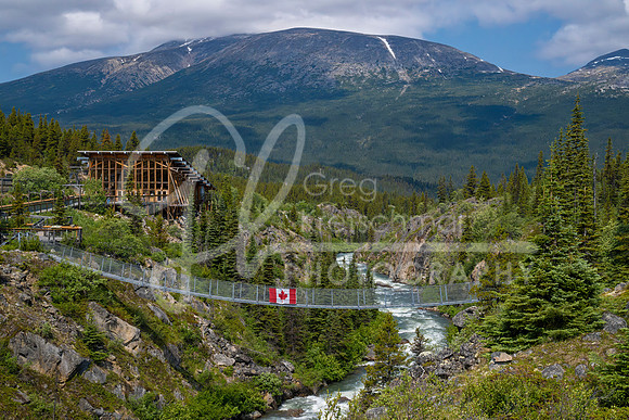 Yukon Suspension Bridge. Stikine Region, BC