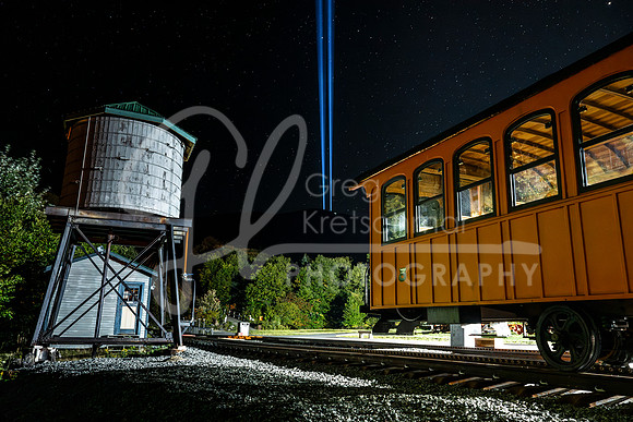 Honor Summit Lights. Cog Railway, Mt Washington NH.